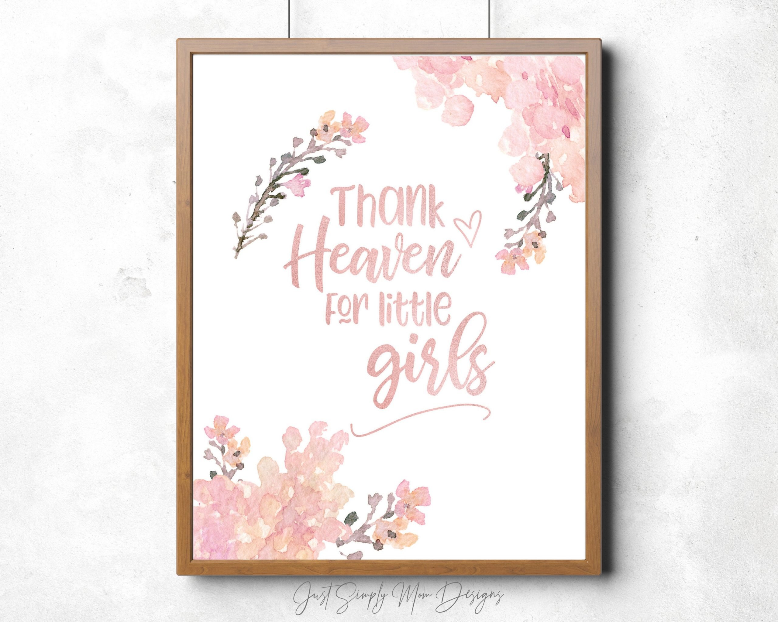 Blush Pink Nursery Decor for Baby Girl